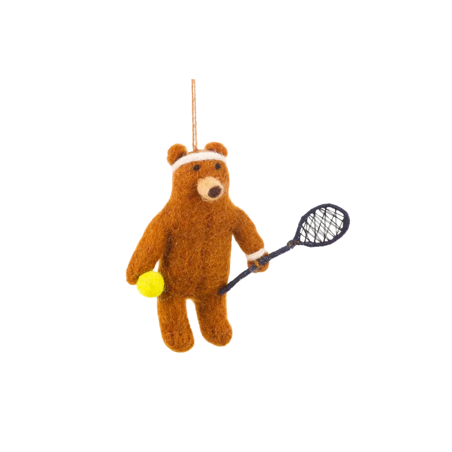 Felt Tree Decoration - Tennis Bear